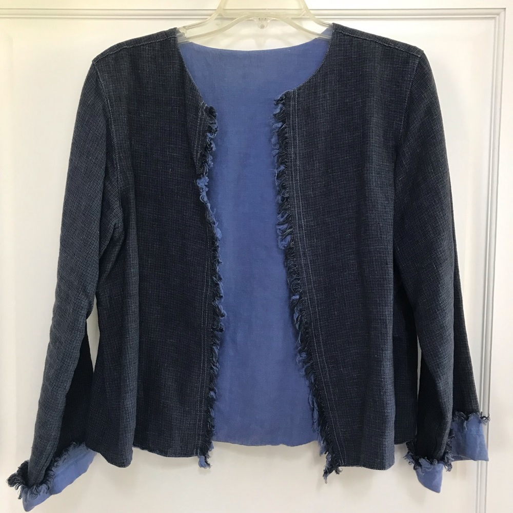 Click brand Jean colored linen jacket. Small
